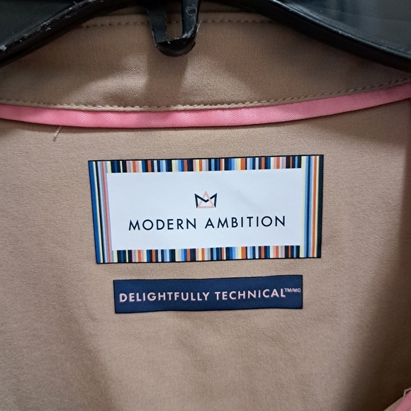 Modern Ambition Blouse Tan Travel Shirt Womens Size XXL NWOT Long Sleeved - Picture 4 of 11